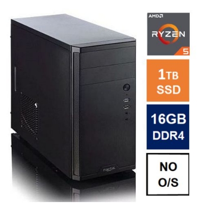 Picture of Spire MATX Tower PC, Fractal Core 1100 Case, Ryzen 5 5600G, 16GB 3200MHz, 1TB SSD, Bequiet 550W, No Optical, KB & Mouse, No Operating System