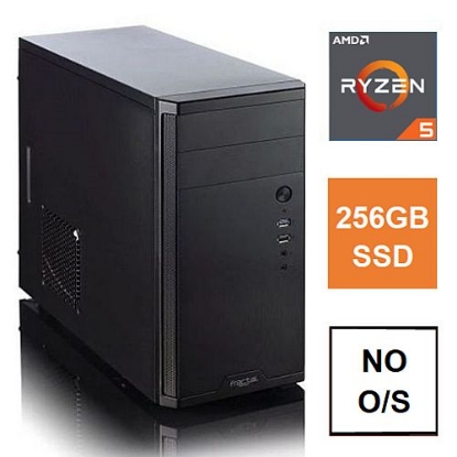 Picture of Spire MATX Tower PC, Fractal Core 1100 Case, Ryzen 5 5600G, 8GB 3200MHz, 256GB SSD, Bequiet 550W, No Optical, KB & Mouse, No Operating System