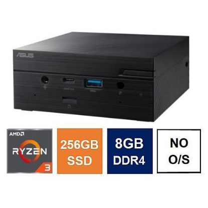 Picture of Spire Mini PC, Asus PN51 Case, Ryzen 3 5300U, 8GB 3200MHz, 256GB SSD, 2.5G LAN, AC Wi-Fi, HDMI, DP, USB-C, VESA Mountable, No Operating System