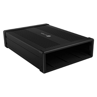 Picture of Icy Box (IB-525-U3) External 5.25" SATA Drive Caddy, USB 3.2 Gen 1 Type-A/Type-C, Aluminium