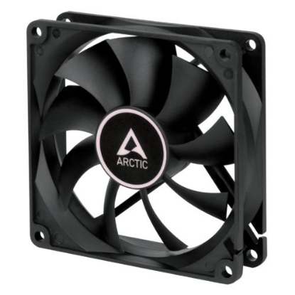 Picture of Arctic F9 9.2cm PWM PST Case Fan for Continuous Operation, Black, Dual Ball Bearing, 150-1800 RPM