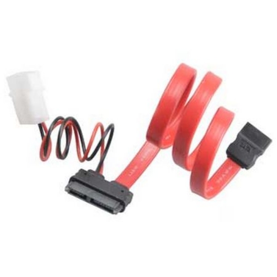 Picture of Akasa SATA Cable For Slimline Opticals, SATA+Molex to Mini SATA Power & Data, 40cm