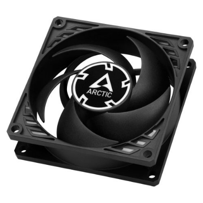 Picture of Arctic P8 8cm Pressure Optimised PWM PST Case Fan, Black, Fluid Dynamic, 200-3000 RPM