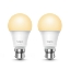 Picture of TP-LINK (TAPO L510B 2-Pack) Wi-Fi LED Smart Light Bulb, Dimmable, Schedule, App/Voice Control, Bayonet Fitting