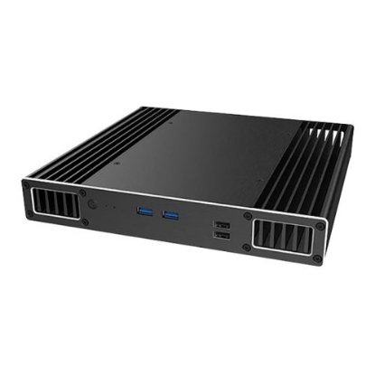 Picture of Akasa Plato PX Slim Fanless Case for 8th Gen Intel NUC Boards, VESA Mounting, 2.5" SATA HDD/SSD