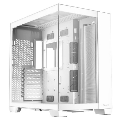 Picture of Antec C8 Gaming Case w/ Glass Side & Front, E-ATX, Dual Chamber, Mesh Panels, USB-C, White