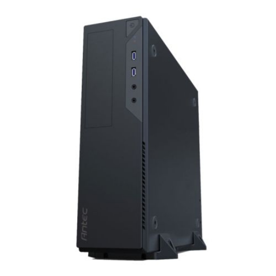 Picture of Antec VSK2000-U3 Micro ATX Slimline Desktop Case, TFX PSUs Only, 9.2cm Fan, USB 3.0, Tool-less, Black