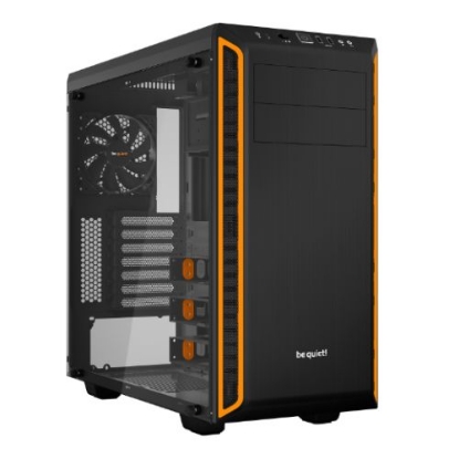 Picture of Be Quiet! Pure Base 600 Gaming Case w/ Window, ATX, 2 x Pure Wings 2 Fans, Orange Trim