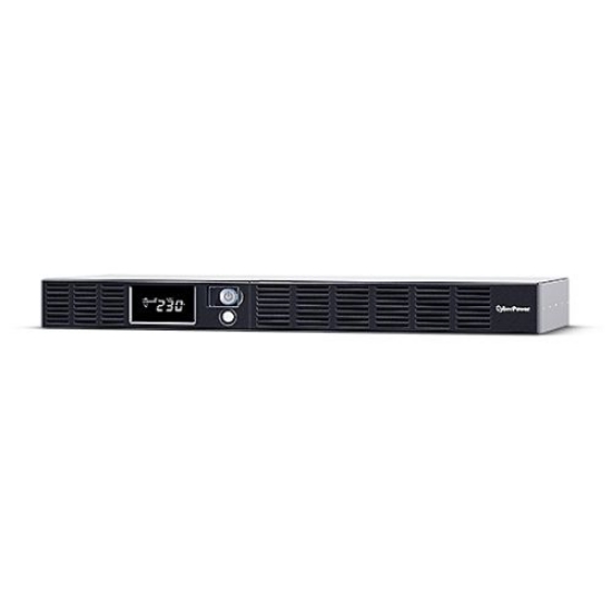 Picture of CyberPower Smart App 600VA Line Interactive 1U Rackmountable UPS, 360W, LCD Display, 6x IEC, AVR Energy Saving, Hot-swappable Batteries
