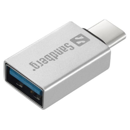 Picture of Sandberg USB Type-C to USB 3.0 Dongle, Aluminium, 5 Year Warranty