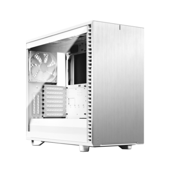 Picture of Fractal Design Define 7 (White TG) Gaming Case w/ Clear Glass Window, E-ATX, Multibracket, 3 Fans, Fan Hub, Silence-optimized, USB-C