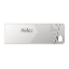 Picture of Netac 128GB UM1 USB 3.2 Memory Pen, Zinc Alloy Casing, Key Ring, Pearl Nickel Colour