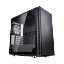 Picture of Fractal Design Define Mini C (Black TG) Quiet Compact Gaming Case w/ Glass Window, Micro ATX, 2 Fans, ModuVent Technology, PSU Shroud, Optional Top Filter