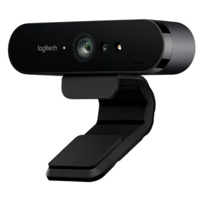 Picture of Logitech BRIO 500 4K UHD 13MP HDR Webcam, USB-A, Light Correction, Privacy Shutter, Noise-Cancelling Mics, Windows Hello Support, Graphite