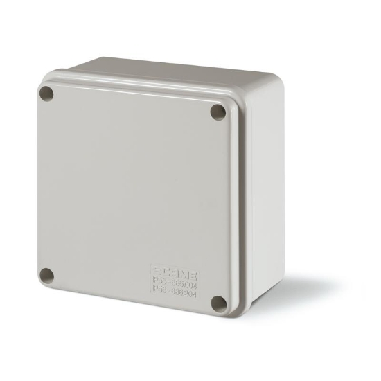 Picture of 100x100x50mm IP56 GW 650°C HALOGEN FREE GREY ENGINEERING PLASTIC WITH BLANK SIDES